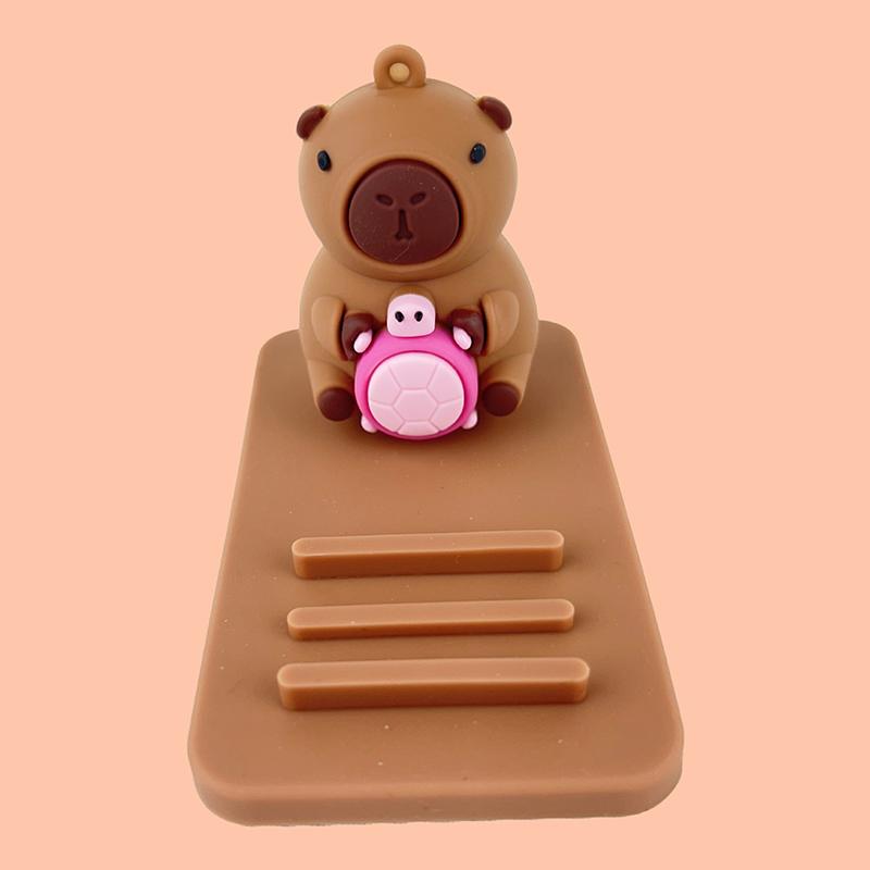 Creative Capybara Mobile Phone Tablet Stand Cartoon Desktop Ornaments Portable Lazy Phone Stand Accessories