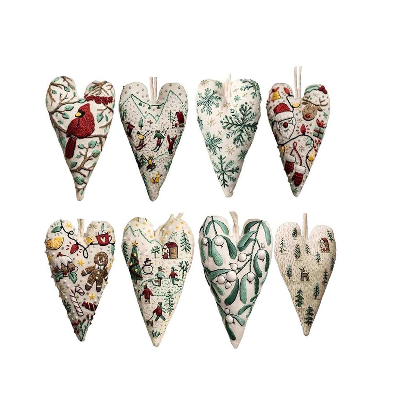 

Xmas Embroidery Kit (Heart Ornament) One Size