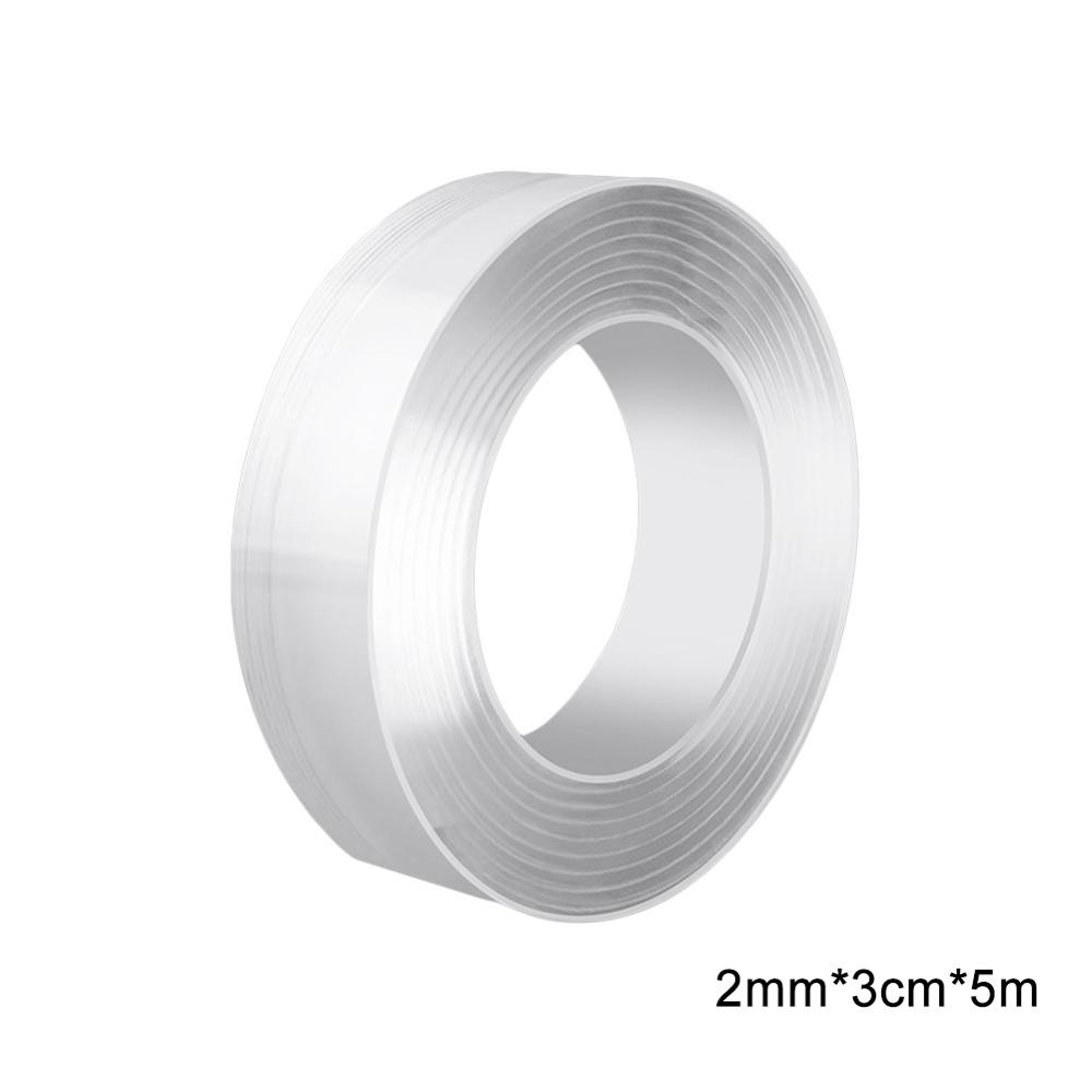 1/2/3/5m Reusable Double-Sided Adhesive Nano Traceless Tape Removable Sticker Washable Adhesive Loop Disks Tie Glue Anti-scratch