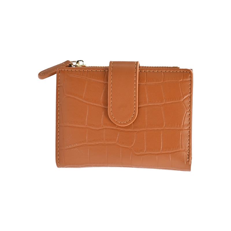 

Стильный корейско-японский кошелек для монет с каменным узором – Милый ПУ короткий кошелек