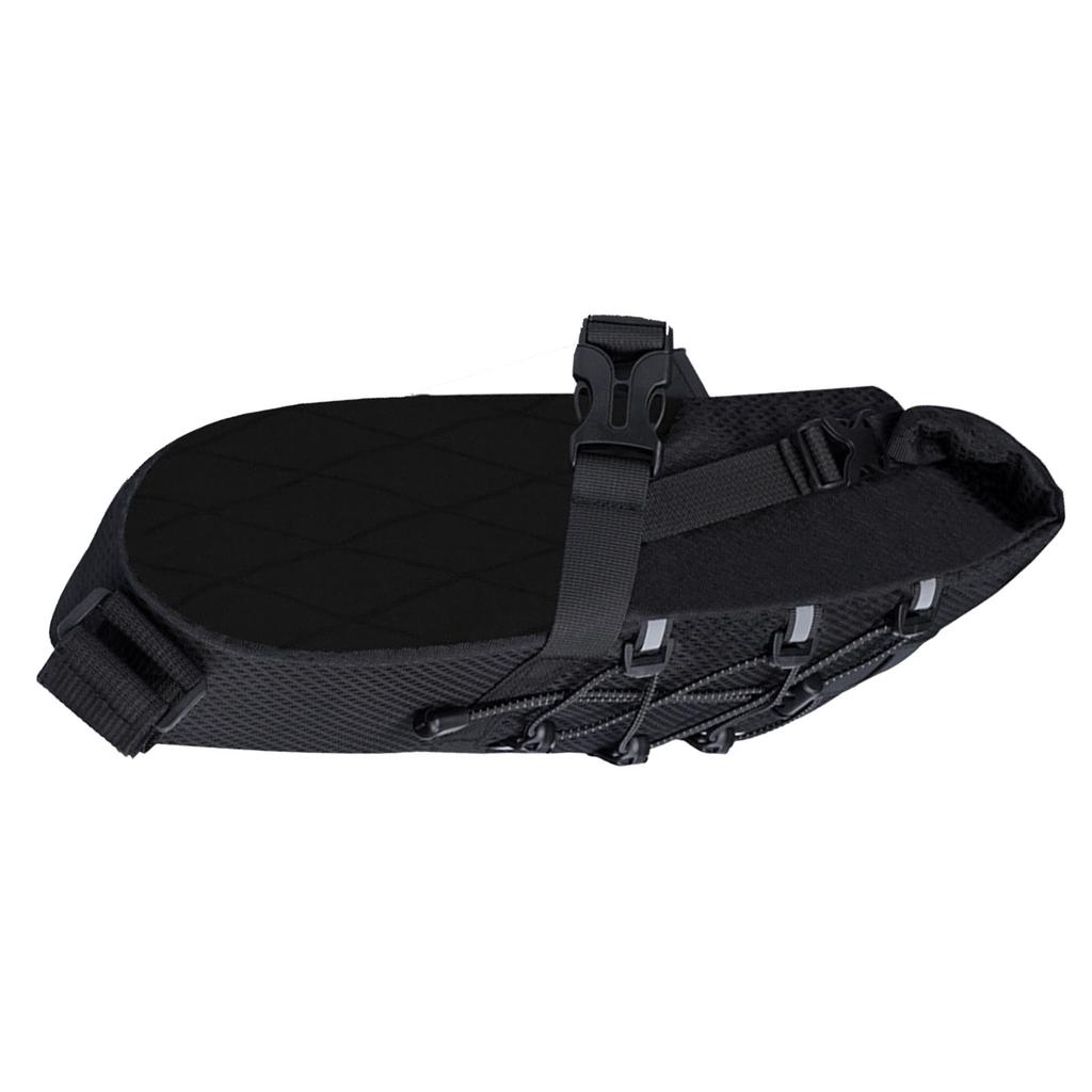 Bike Saddle Bag 5.8L Large Capacity Under Seat Pack for Mountain Road Bikes Long Distance Travel Black