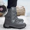 36-46 Winter Men's Plus Velvet High-top Outdoor Shoes Women's Large Size Hiking Shoes Plus Fur Warm Hiking Boots