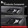 Chrome ABS Car Door Handle Frame Cover For Porsche Macan 2014-  Sticker Interior Trim RHD LHD Styling Auto Accessories
