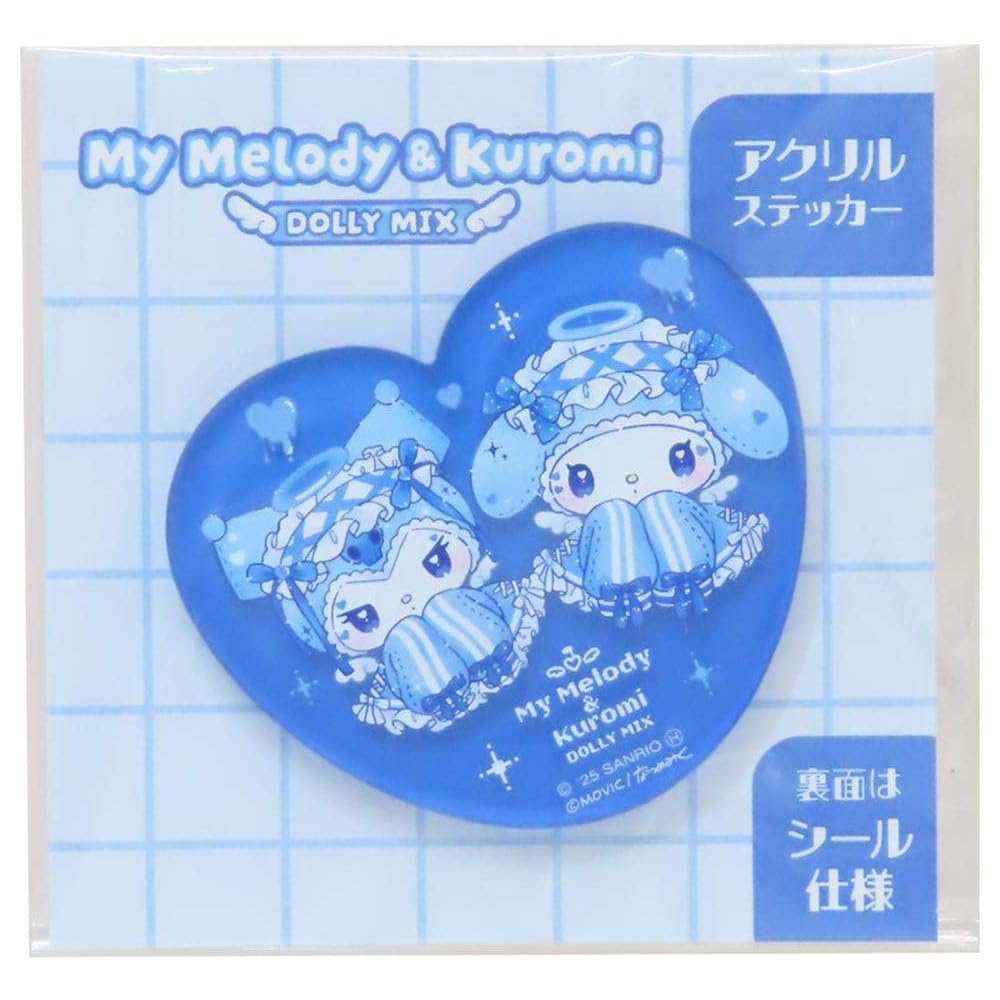 My Melody & Kuromi DOLLY MIX Acrylic Sticker Blue