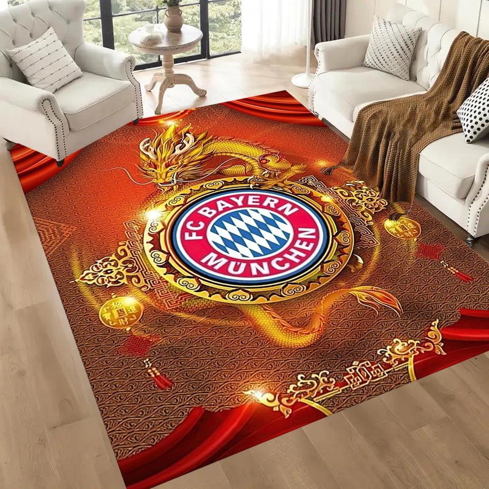 Fc Bayern München Victory Square Rugs Are a Great Choice for Living Rooms, Bedrooms, Home Décor, and As Gifts.