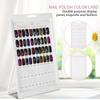 Plastic Nail Art Display Stand White Manicure Practice Board Gel Color Swatch Display