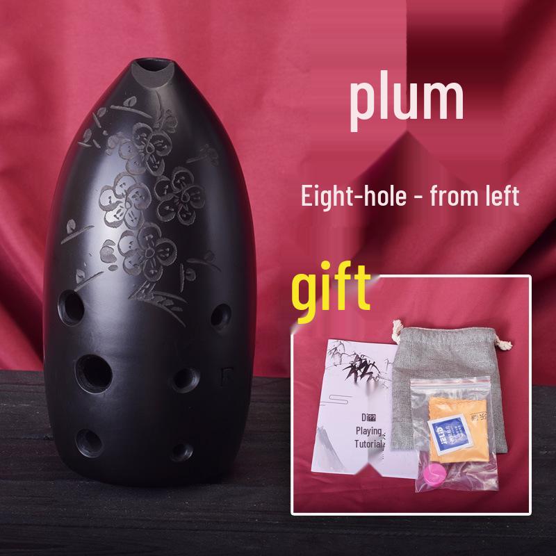 Ocarina with Pen Holder: Available in double-cavity ten-hole and eight-hole, perfect for beginners, students, children, adults, and professional use.