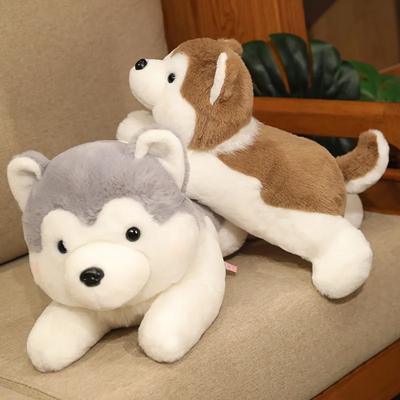 1Pc 30/40/50CM Kawaii Husky Plush Toys Stuffed Soft Cartoon Lying Dog Plush Pillow Lovely Birthday Christmas Gifts