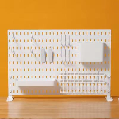 Nástěnné panely z děrované desky, nástěnný organizér, montážní displej, DIY sada z děrované desky, úložný panel, stojan na nářadí, koupelna a kuchyň