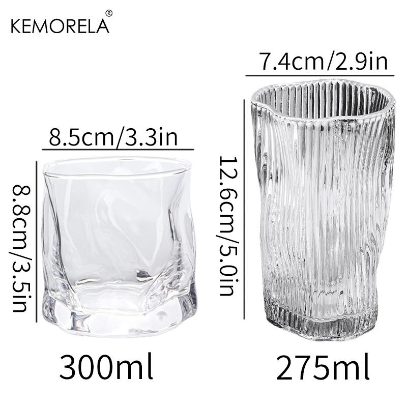 Irregular Twist INS Style Iced Coffee Cup Summer Juice Glass Cold Drink Cup for Bar And Home Use American Latte Drinkware