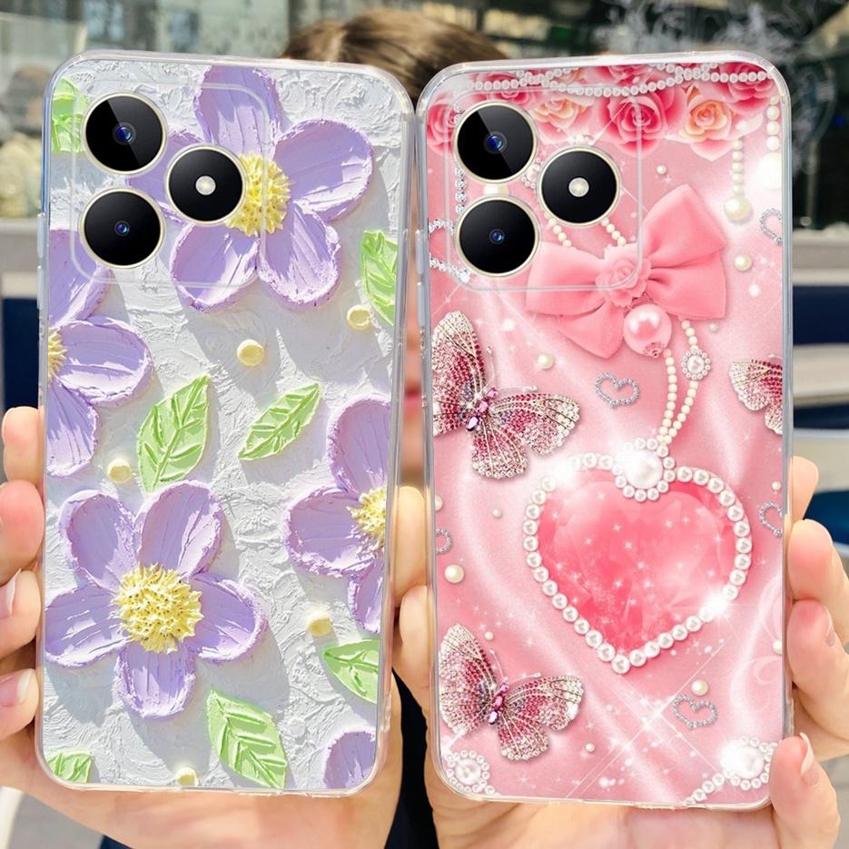 For Realme C51 C53 Case New Fashion Painted Cover Soft Silicone Phone Case For Realme C53 C 51 RealmeC51 RealmeC53 Fundas Bumper