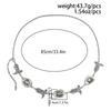Retro style sweet and cool punk waist chain, personalized metal denim style three-dimensional body chain jewelry women