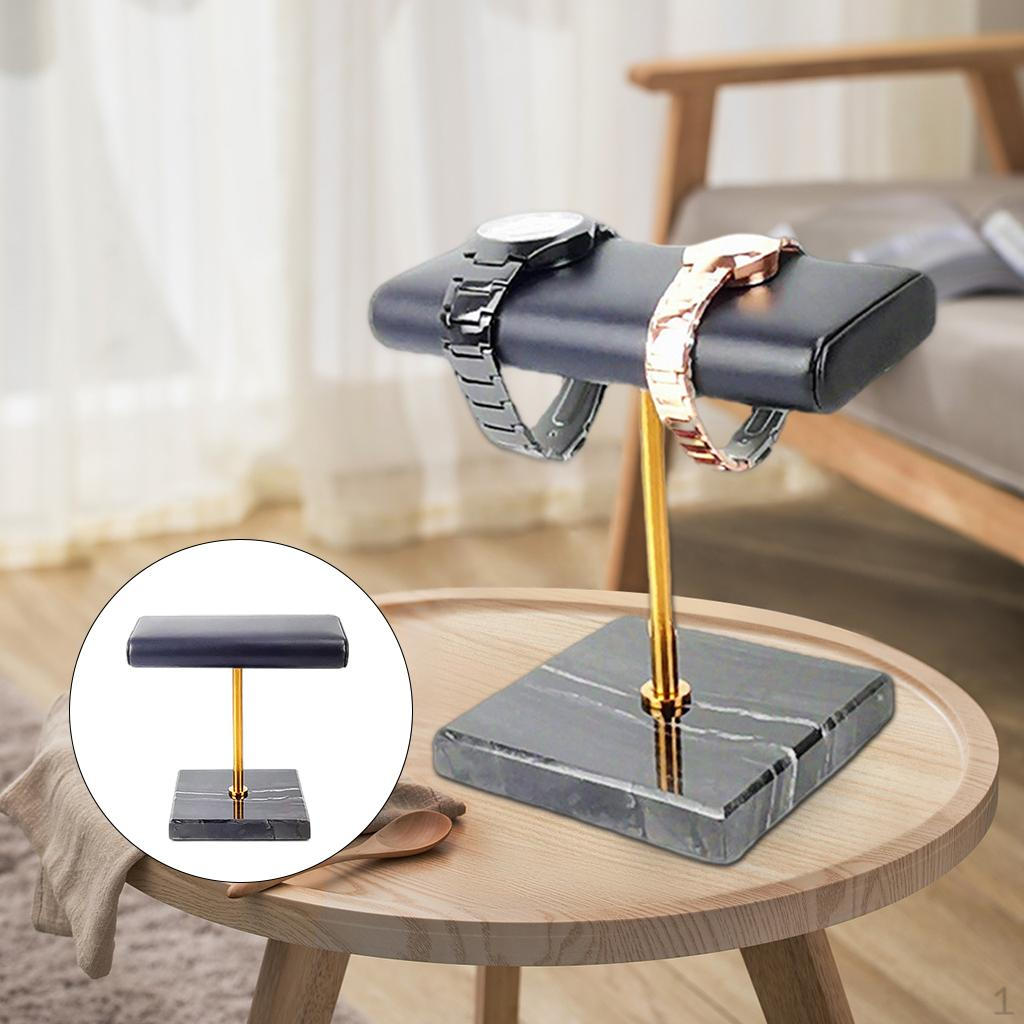 

- Подставка для часов из кожи и мрамора ручной работы для мужских и женских запястий - идеальная роскошь