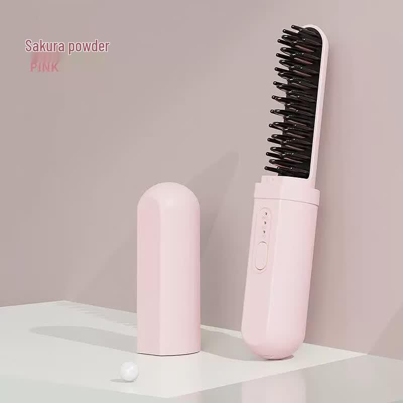 ZISIZ Wireless Portable Mini Hair Straightener Comb