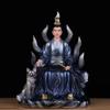 Nine-tailed Goddess, Male Female Fox, Red Nine-tailed Fox Fairy, Buddha White Marble Statue Resin Taoism Figurine Home Decor