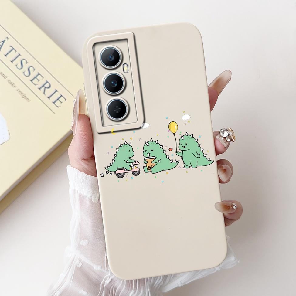 Funda For Realme C65 RMX3910 Back Cover For Realme C65 4G Case Shockproof Luxury Flowers Cute Cartoon Cool Silicone Bumper Coque