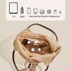 REWELL Sommer Quaste Baumwollstrick Schultertasche