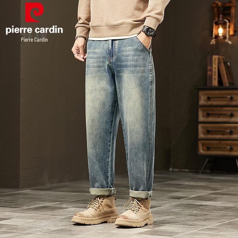 Pierre Cardin Men s Vintage Loose Straight Fit Jeans 32