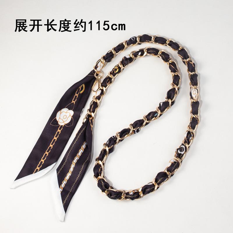 Bag Chain Strap Silk Scarf Metal Long Decorative Accessory Modification Order Buy Replace Evelyn Shoulder