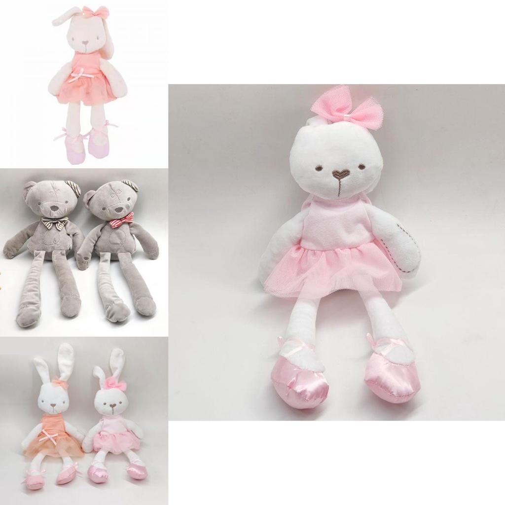Soft And Cuddly Long Ear Bunny Rabbit Bear Plush Doll Perfect For Baby Sleep Comfort!