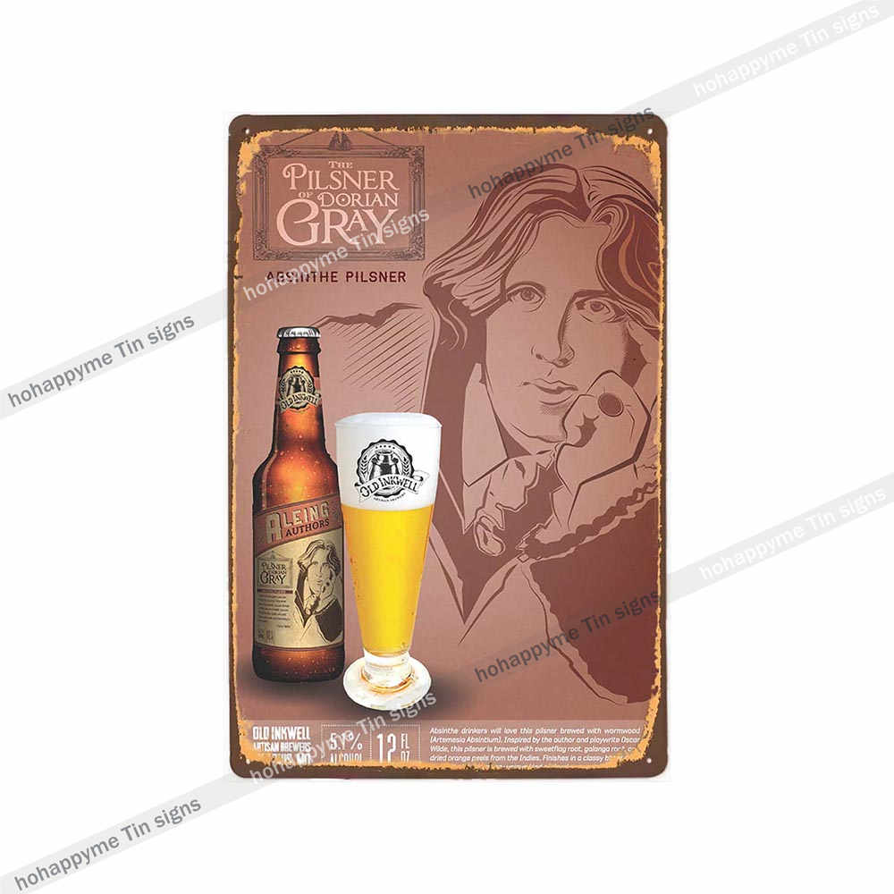 Beer Metal Poster Signs Alcohol Vintage Decoration Plates For Wall Bar Pub Club  Kitchen Bedroom Retro Plaque Home Decor 20x30cm