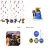 Transformers Party Decorations Colorful Tableware Set With Plates Napkins And Tablecloth