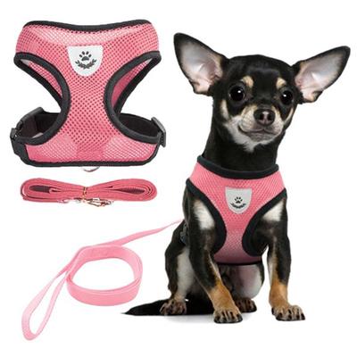 Verstelbaar huisdiercontroleharnas Kraag Veiligheidsriem Riem Mesh Vest voor hond Kat