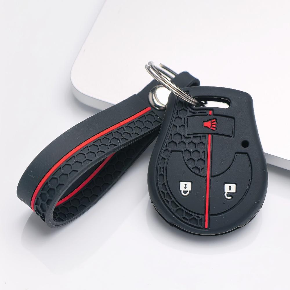 Key Case Cover for Nissan Altima Juke Sentra March Tiida Armada Cube Maxima Pathfinder with Keychain Anti-Scratch Guard Shockproof Protection