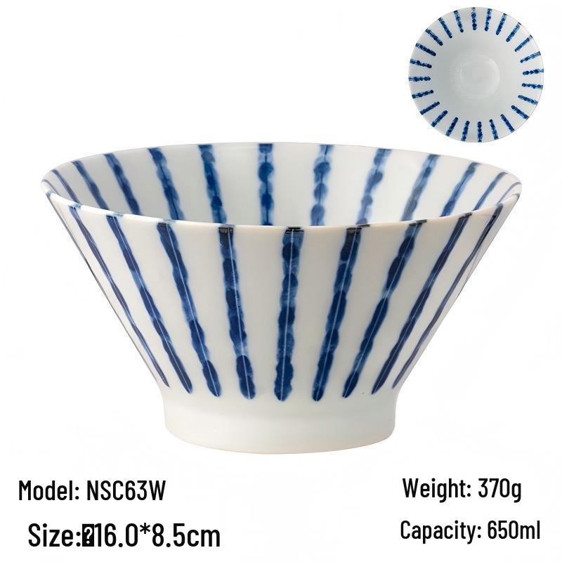 Mino Ware Exquisite Ceramic Plate and Bowl - Japanese Underglaze Color Tableware, Perfect for Home and Gifts.