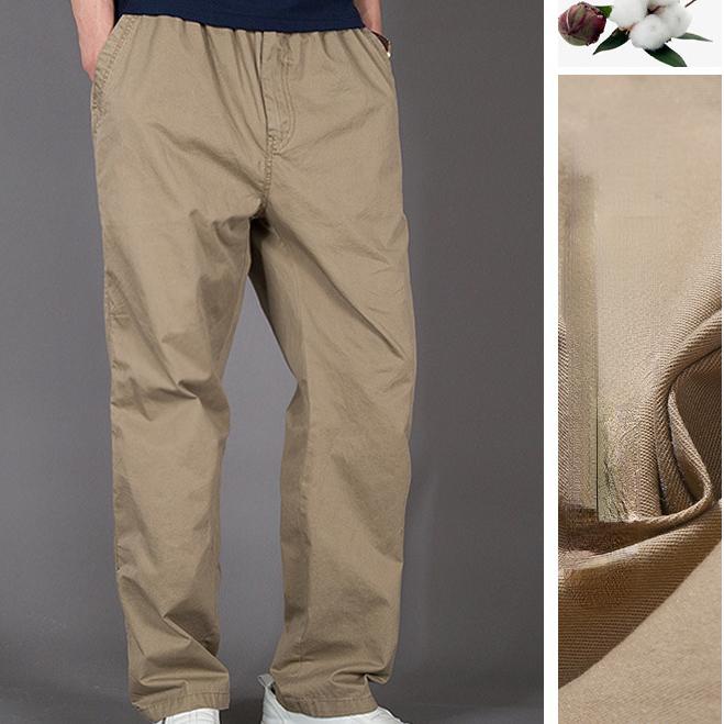 

Новые мужские комбинезоны, свободные прямые летние повседневные брюки для тренировок на открытом воздухе, спортивные брюки из хлопка, удобные брюки 5XL темные хаки