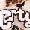Chenille Embroidered Patch: DIY Clothing Accessories with English Letters