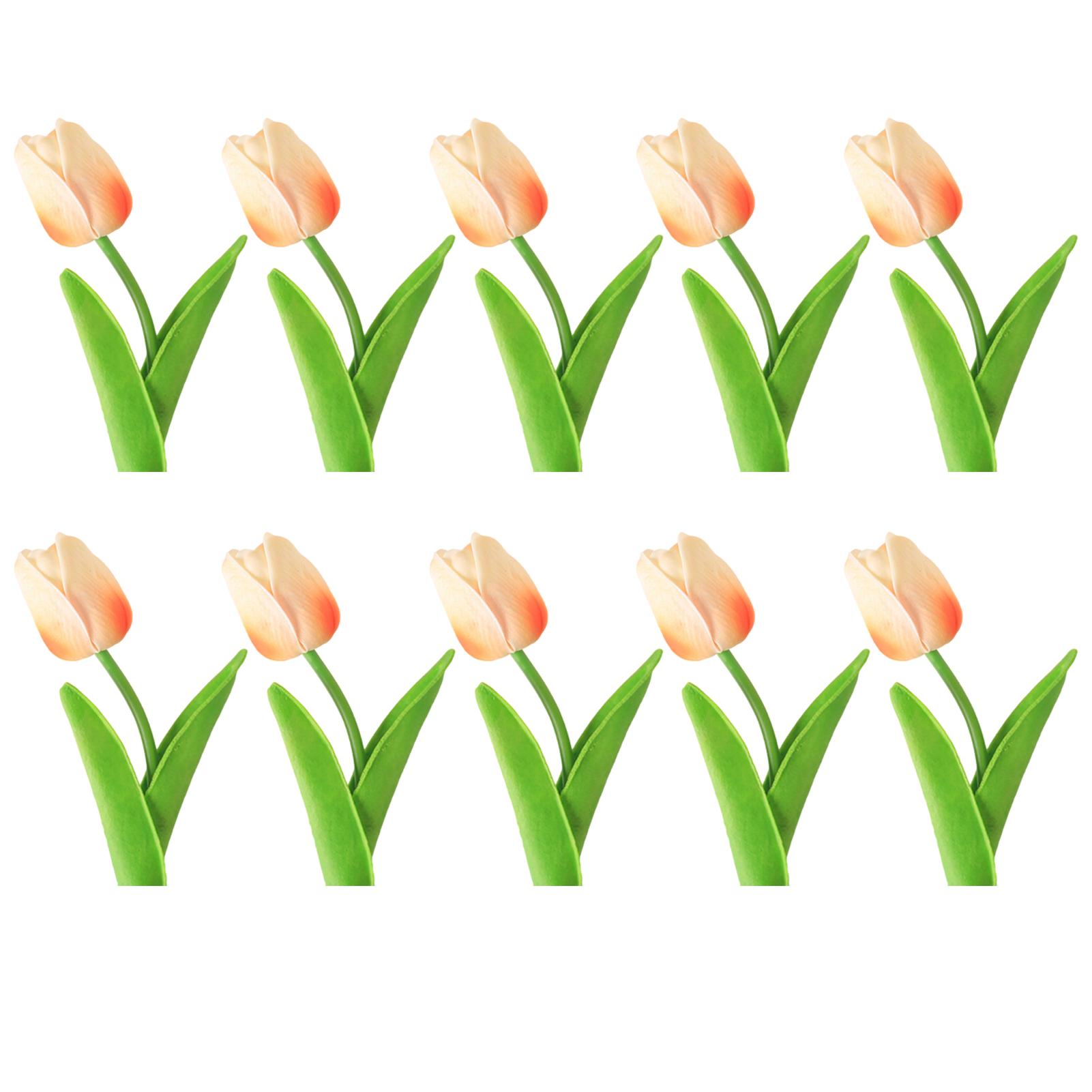 

10PCS Artificial Flowers Tulip Bouquet PE Fake Flowers Wedding Garden Decoration Outdoor Home Garden Bouquet Vase Decor Plant шампанского