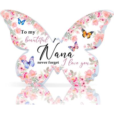 2D Flat Acrylic Butterfly Decoration, Indoor and Outdoor Decoration - No Battery/electricity Required, Free Day Decoration, Shop Decoration, Durable