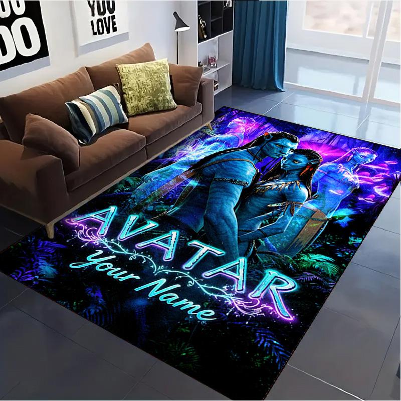 Name Custom Avatar Carpet Rug for Living Room Bedroom Home Sofa Decoration,Kids play Non-slip Floor Mat