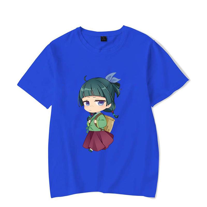 Hot Anime The Apothecary Diaries Printed T-shirts Cute Maomao Short Sleeve Shirts Women Men Summer Casual Round Neck Tee Shirts