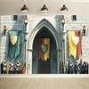 2D Fantasy Medieval Castle Knights Background Cloth for Halloween LARP Party