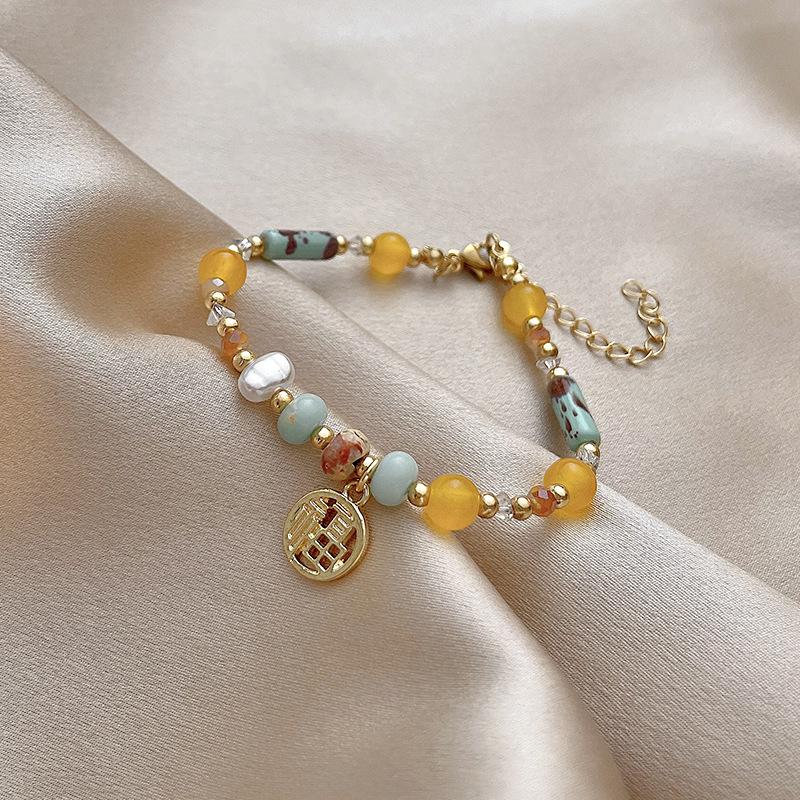 Summer Beaded Bracelet: Women's Elegant Fresh Creative Niche Jewelry