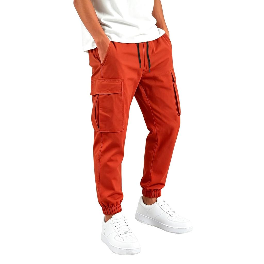 Jungen Cargo Jogginghosen mit Mehreren Taschen Farbe Lässige Hosen für den Alltag