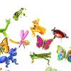 100 Teile/satz Kinder 3D Cartoon Puzzle Tier Dinosaurier Flugzeug Lernen DIY 3D Jigsaw Puzzle Pädagogisches Montage Spielzeug Kleinkinder Jungen Mädchen Geschenk