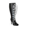 Fashion Cross Strap Rivet Belt Buckle Women's Cool Boots Summer Sexy Silvery Gold High Heel Sandals Dress Party Motorcycle Boots Size 48