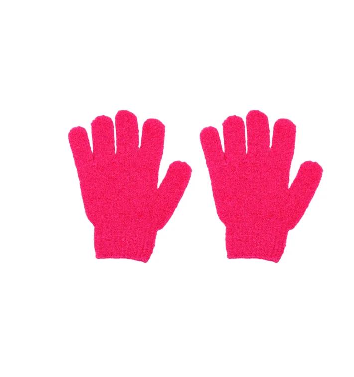 Five Fingers Bath Gloves Reversible Exfoliating Shower Body Scrub Gloves Cleansing Tools Bath Towel Bath Products Back Scrub
