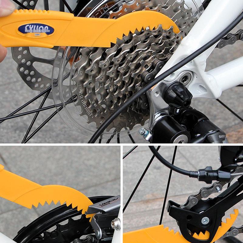 CYLION Bicycle Cleaning Tool Set: Multifunctional Chain & Tire Brushes with Chain Washer