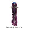 1.8m Tattoo Power Supply Silicone Clip Cord Tattoo Hook Line for Tattoo Machine (Blue)