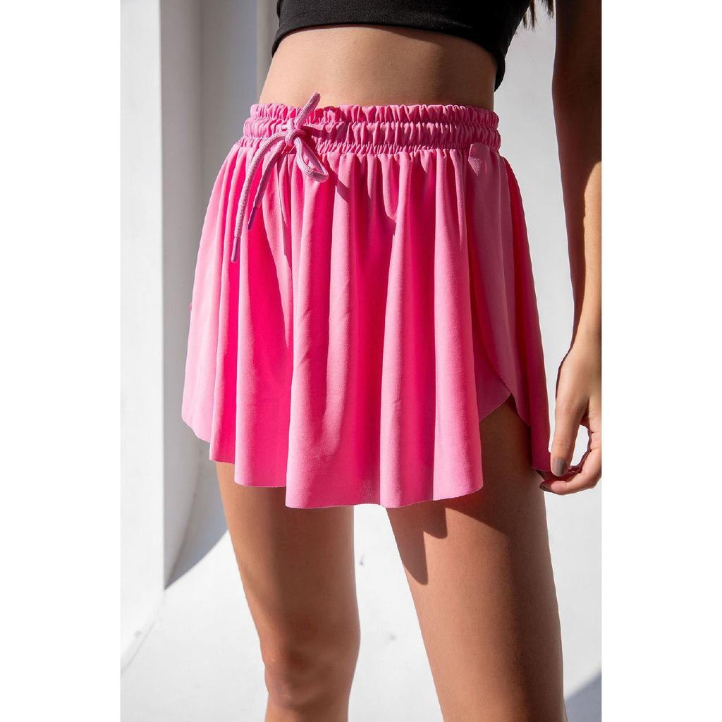 Black Loose-fit Tights Sports Shorts