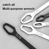 Universal Double Ended Wrench Automotive Bicycle Maintenance Plumbing Wrench 8-22mm Self-Tightening Adjustable Spanner