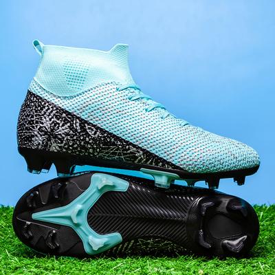 Hot-selling Football Shoes Men's High-top Long Broken Nails Student Children Boys Training Football Shoes