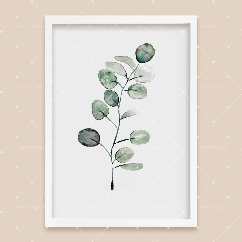 Bohemian Watercolor Tropical Plant Canvas Painting Monstera Banana Leaf Eucalyptus and Fern Art Posters Aesthetic Bedroom Decor
