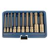 2025+ 10-Pack Triple Spline Driver Socket Set 1/4In 3/8In 1/2In Tamper Long Reach Machine Repair Auto Tools