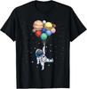 Space Themed for Men Women Outer Space Moon Galaxy Astronaut T-Shirt
