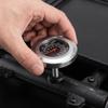Stainless Steel BBQ Grill Thermometer Black Dual Scale Temperature Gauge Heat Resistant Analog Dial Smoker Analog Thermometer